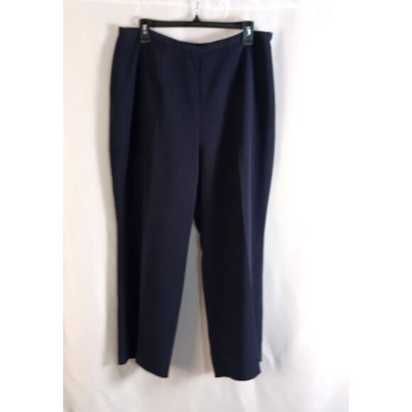 Collections Le Suit Navy Blue Dress Pants Petite 16P Side Zip Lined Women - Picture 1 of 4